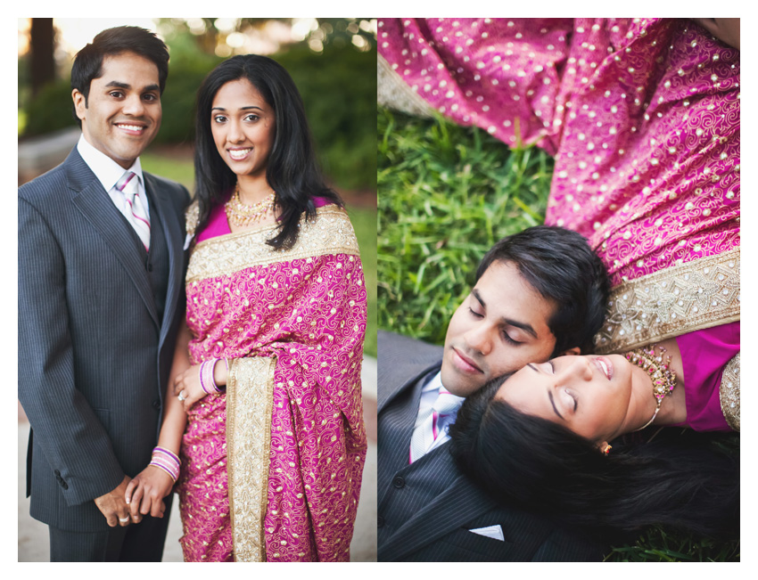 Engagement session photos of Jensy Jacob and Charles Abraham at Lee Park and Arlington Hall in Turtle Creek by Dallas wedding photographer Stacy Reeves