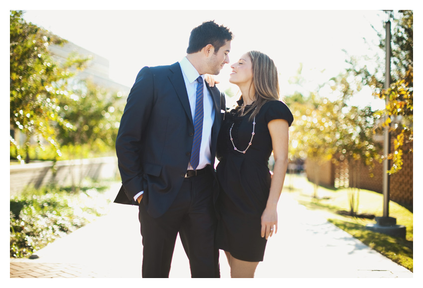 engagement session of Charles Charlie Henshaw and Jessica Templet in College Station Texas on the Aggie college campus of Texas A&M University in Aggieland by Dallas wedding photographer Stacy Reeves