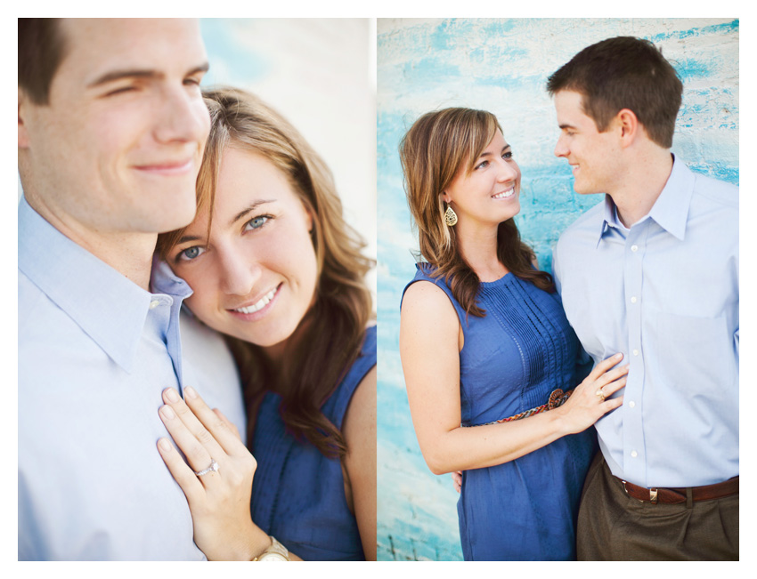 Rustic country equestrian engagement photo portrait session of Jessica Atkins and Rawley Farrell at Walking Tall horse ranch in Aubrey and Pilot Point Texas by Dallas wedding photographer Stacy Reeves