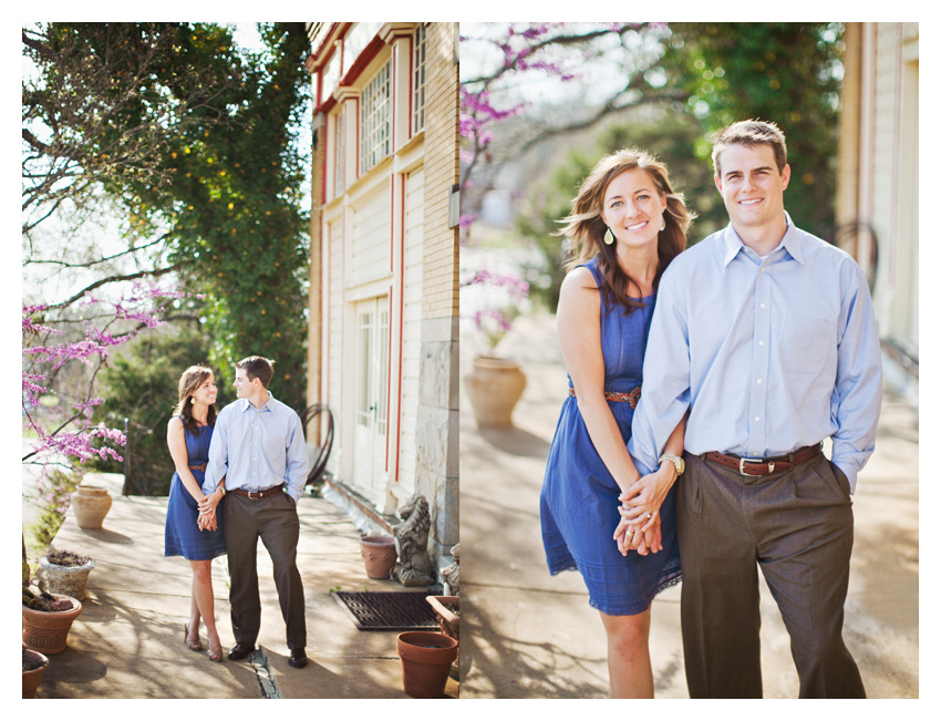 Rustic country equestrian engagement photo portrait session of Jessica Atkins and Rawley Farrell at Walking Tall horse ranch in Aubrey and Pilot Point Texas by Dallas wedding photographer Stacy Reeves