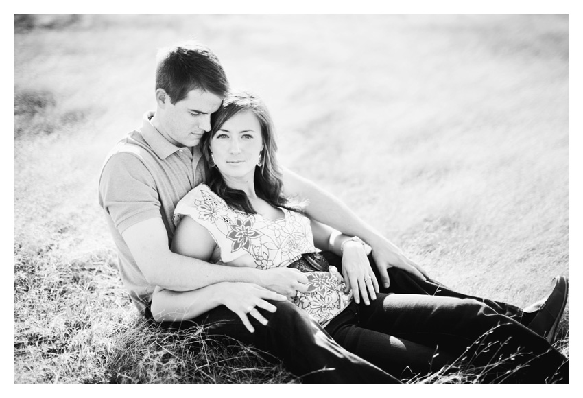 Rustic country equestrian engagement photo portrait session of Jessica Atkins and Rawley Farrell at Walking Tall horse ranch in Aubrey and Pilot Point Texas by Dallas wedding photographer Stacy Reeves