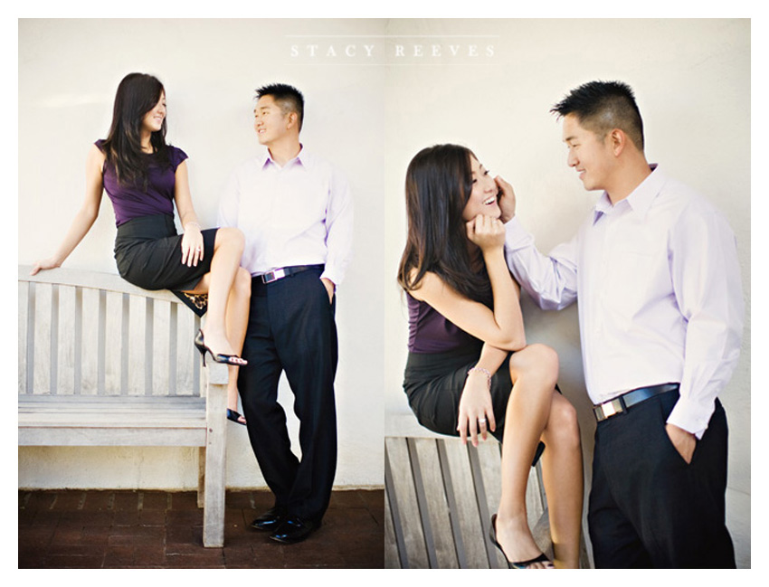 Engagement session of Lilly Lillian Kim and Brad Son at the Dallas Arboretum by Dallas wedding photographer Stacy Reeves