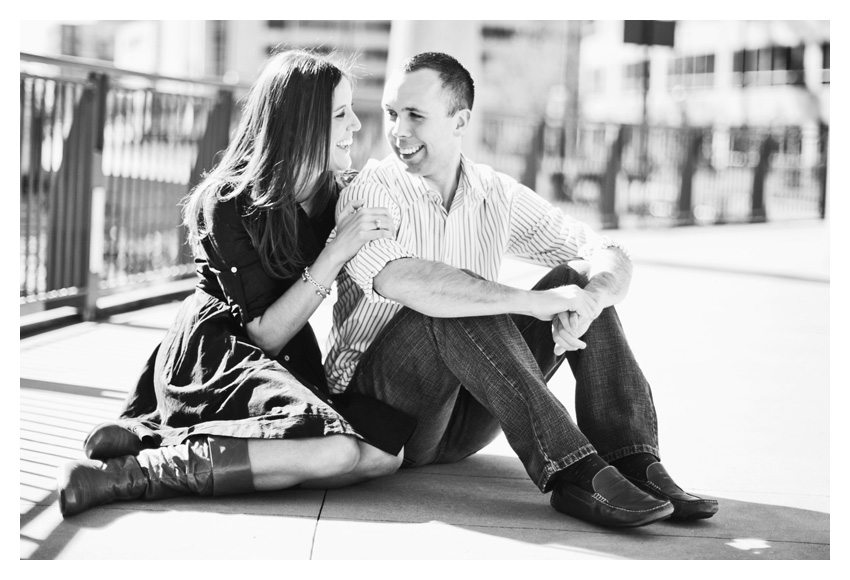 engagement session of Lindsey Barrett and Chris Mudge in The Woodlands Texas by Highland Park wedding photographer Stacy Reeves