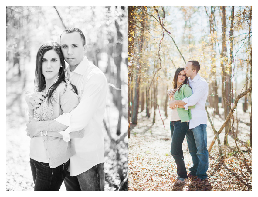 engagement session of Lindsey Barrett and Chris Mudge in The Woodlands Texas by classic wedding photographer Stacy Reeves