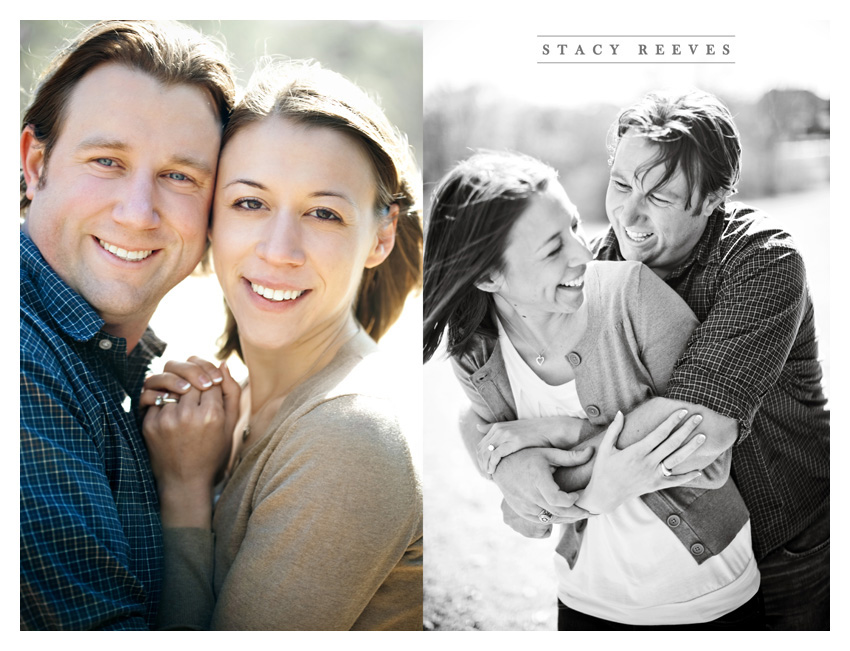 engagement session of Lisa Kirk and Grant Speer in Wal-Mart by Irving wedding photographer Stacy Reeves