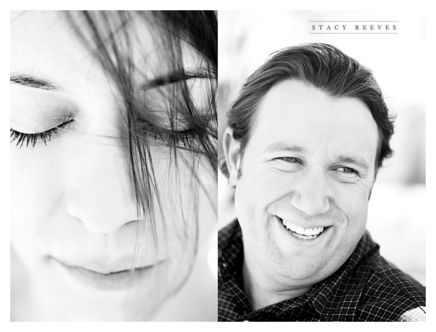 engagement session of Lisa Kirk and Grant Speer in Wal-Mart by Dallas wedding photographer Stacy Reeves