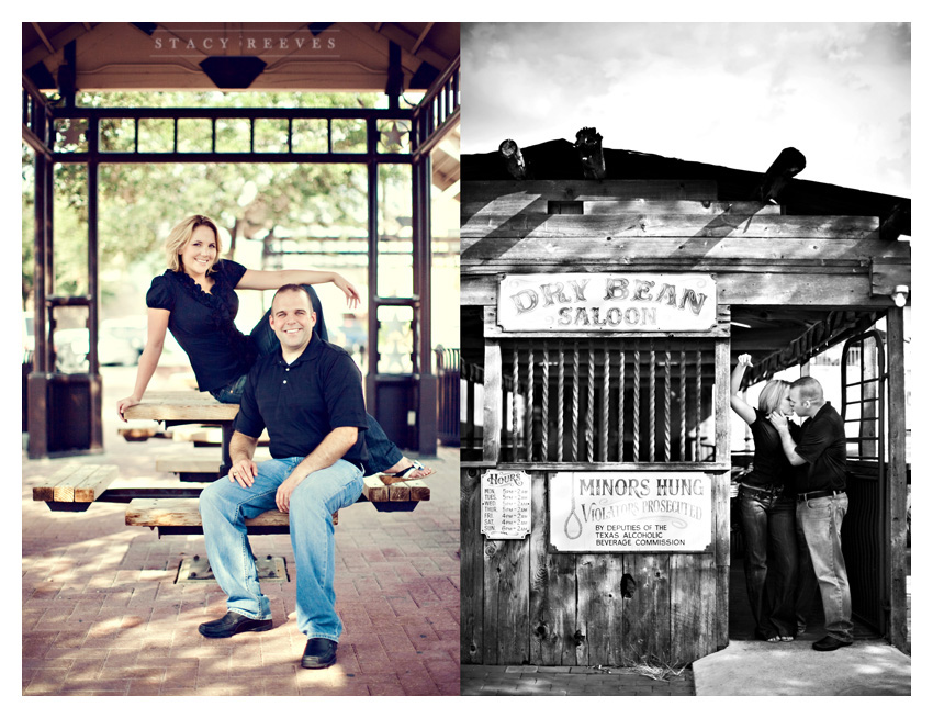 engagement photo session of Marcy Novak and Kyle Gilbert in Aggieland College Station on the Texas A&M University campus by Dallas Aggie wedding photographer Stacy Reeves