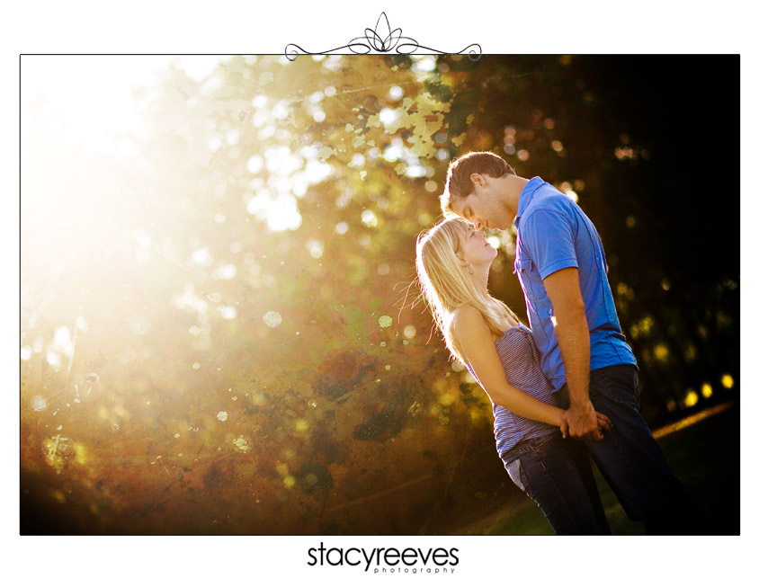 Engagement session of Preston Jones and Ashley at Central Park in Frisco, TX by Dallas wedding photographer Stacy Reeves