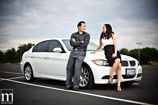 Engagement session of Paige Kha and Uy Tran in Arlington Texas by Dallas wedding photographer Stacy Reeves