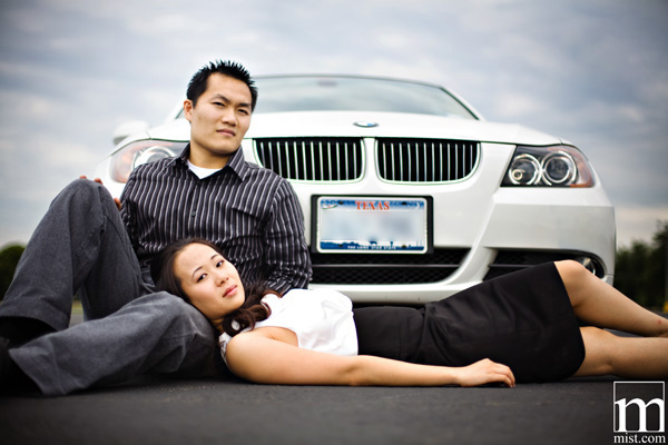 Engagement session of Paige Kha and Uy Tran in Arlington Texas by Dallas wedding photographer Stacy Reeves