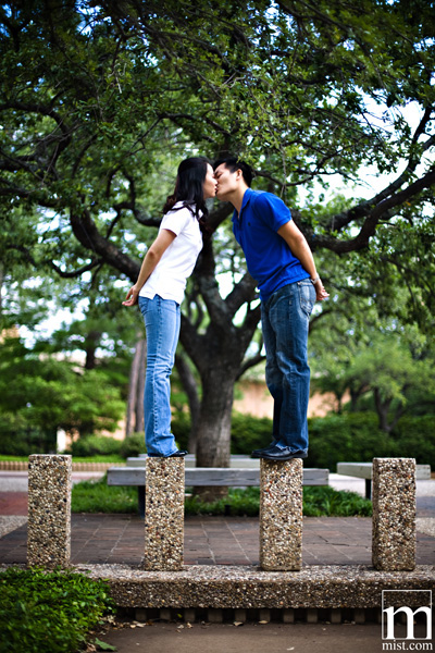 Engagement session of Paige Kha and Uy Tran in Arlington Texas by Dallas wedding photographer Stacy Reeves