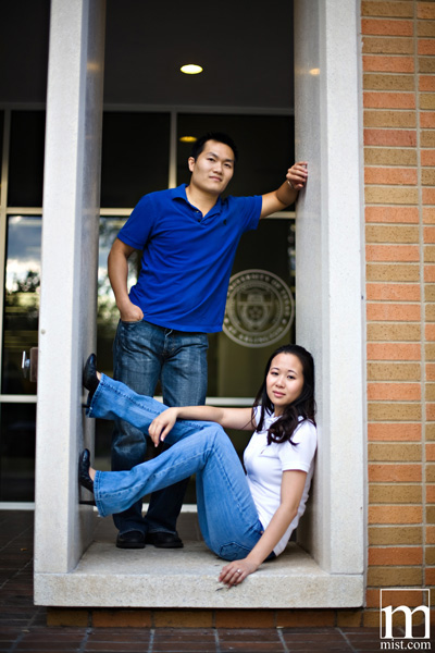Engagement session of Paige Kha and Uy Tran in Arlington Texas by Dallas wedding photographer Stacy Reeves