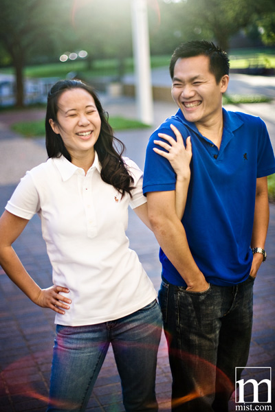 Engagement session of Paige Kha and Uy Tran in Arlington Texas by Dallas wedding photographer Stacy Reeves