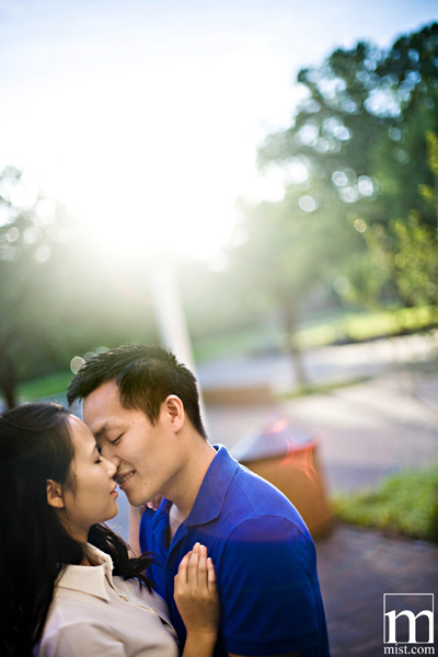 Engagement session of Paige Kha and Uy Tran in Arlington Texas by Dallas wedding photographer Stacy Reeves