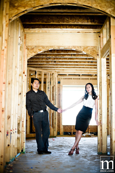 Engagement session of Paige Kha and Uy Tran in Arlington Texas by Dallas wedding photographer Stacy Reeves