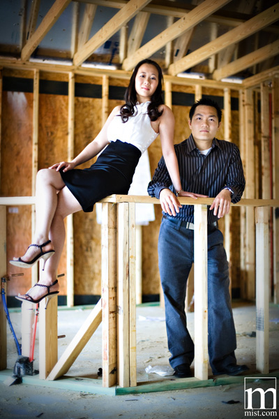 Engagement session of Paige Kha and Uy Tran in Arlington Texas by Dallas wedding photographer Stacy Reeves