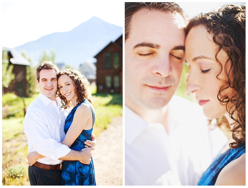 Engagement portrait photo session of Rachel Friedlander and Justin Grodin in Crested Butte Colorado by Dallas wedding photographer Stacy Reeves