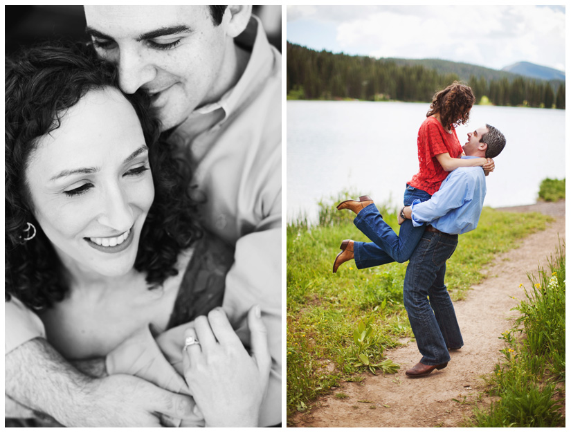 Engagement portrait photo session of Rachel Friedlander and Justin Grodin in Crested Butte Colorado by Dallas wedding photographer Stacy Reeves