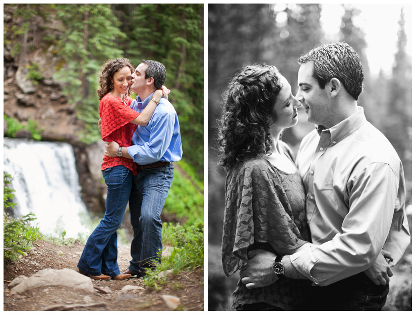 Engagement portrait photo session of Rachel Friedlander and Justin Grodin in Crested Butte Colorado by Dallas wedding photographer Stacy Reeves