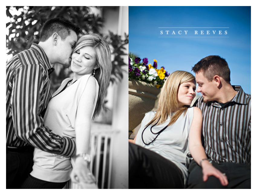 engagement portrait session of Stephanie Bostwick and Tim Hess in Plano Texas by Dallas wedding photographer Stacy Reeves