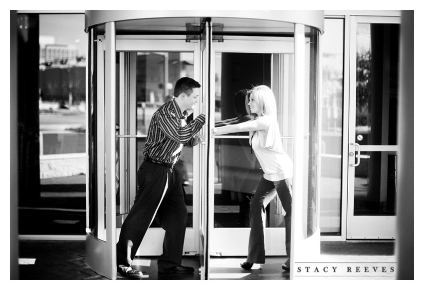 engagement portrait session of Stephanie Bostwick and Tim Hess in Plano Texas by Dallas wedding photographer Stacy Reeves