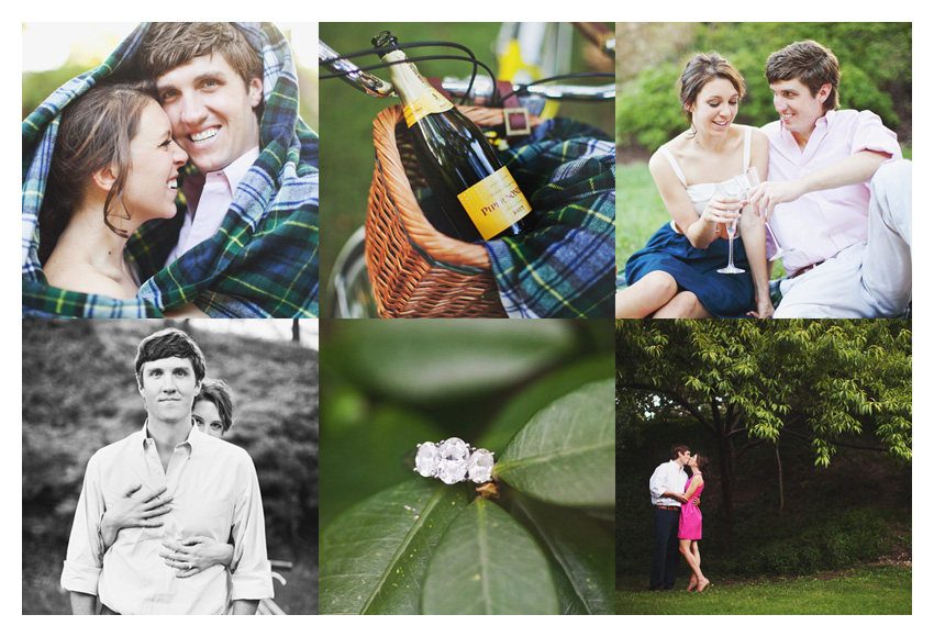 Picnic beach cruiser engagement session of Shannon Crain and Will in Highland Park Texas by Dallas wedding photographer Stacy Reeves