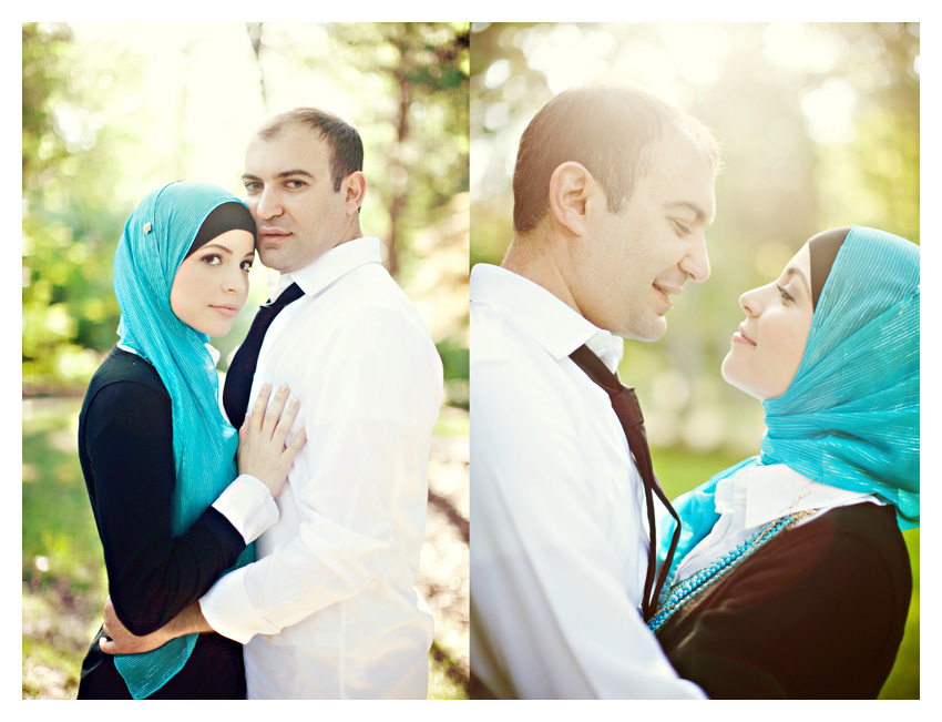 muslim islam engagement session of yasmin awad and ahmad zankar at David Jasper Park in Highland Park by Dallas wedding photographer Stacy Reeves
