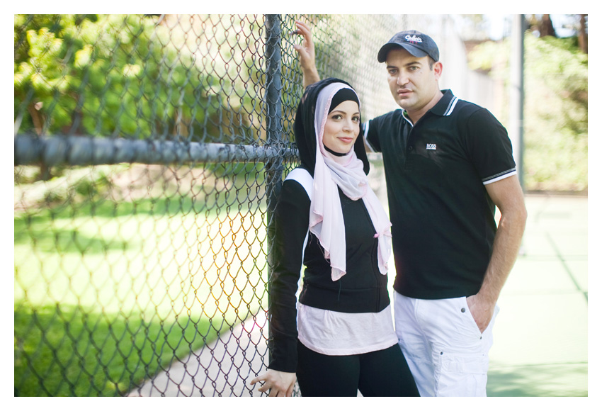 muslim islam engagement session of yasmin awad and ahmad zankar at David Jasper Park in Highland Park by Dallas wedding photographer Stacy Reeves