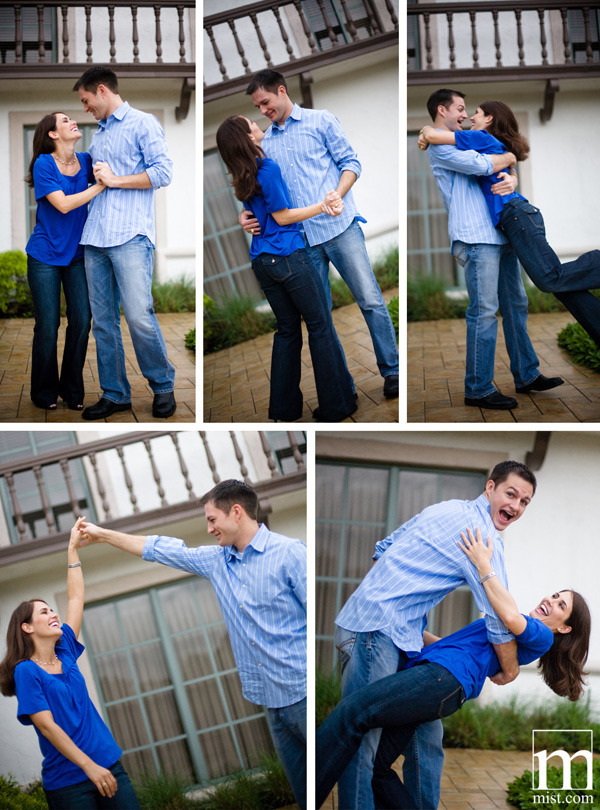 Engagement session of Laci Black & Josh Boston in downtown Houston Texas by Dallas wedding photographer Stacy Reeves