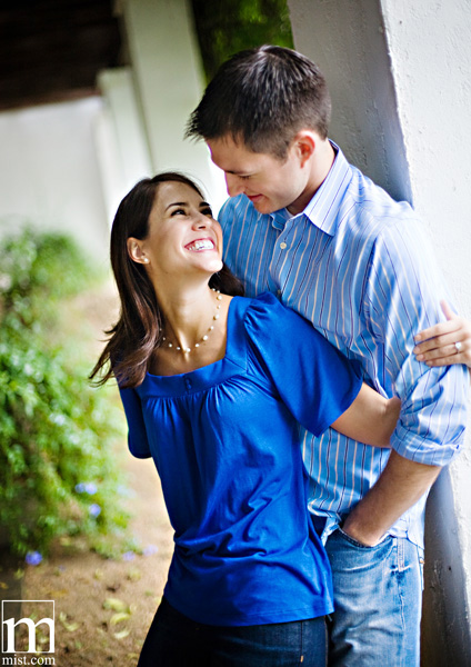Engagement session of Laci Black & Josh Boston in downtown Houston Texas by Dallas wedding photographer Stacy Reeves