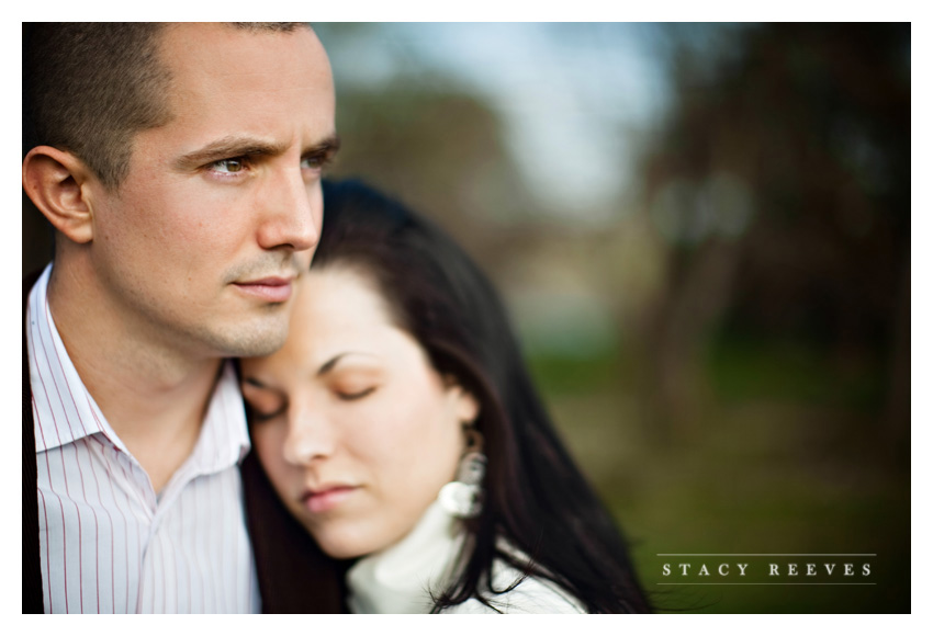 country engagement portrait session of Brittani Oliver and Corey Oliver by Dallas wedding Photographer Stacy Reeves