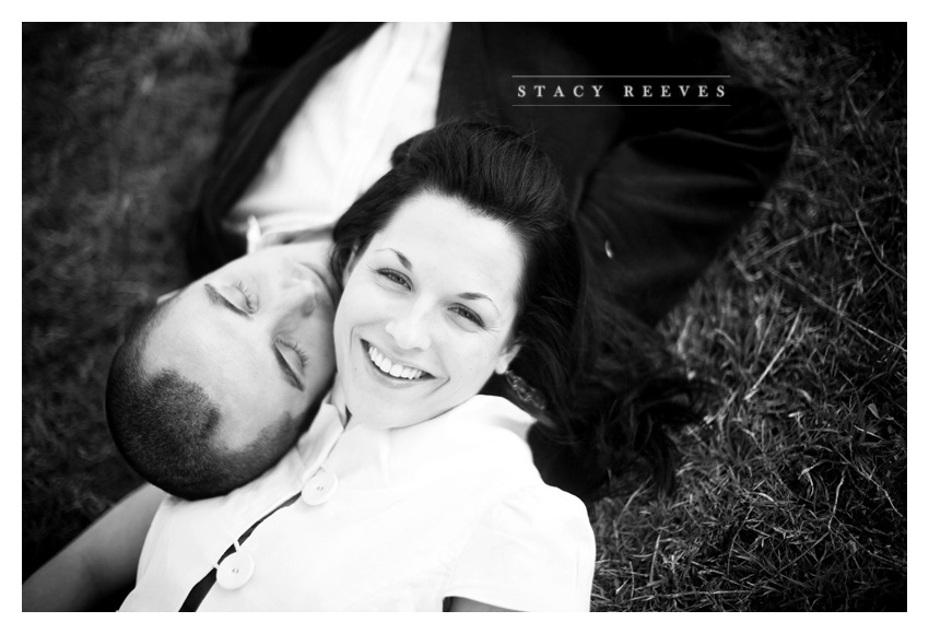 country engagement portrait session of Brittani Oliver and Corey Oliver by Dallas wedding Photographer Stacy Reeves