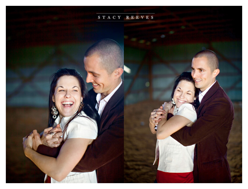 country engagement portrait session of Brittani Oliver and Corey Oliver by Dallas wedding Photographer Stacy Reeves