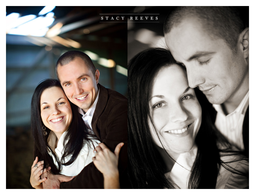 country engagement portrait session of Brittani Oliver and Corey Oliver by Dallas wedding Photographer Stacy Reeves