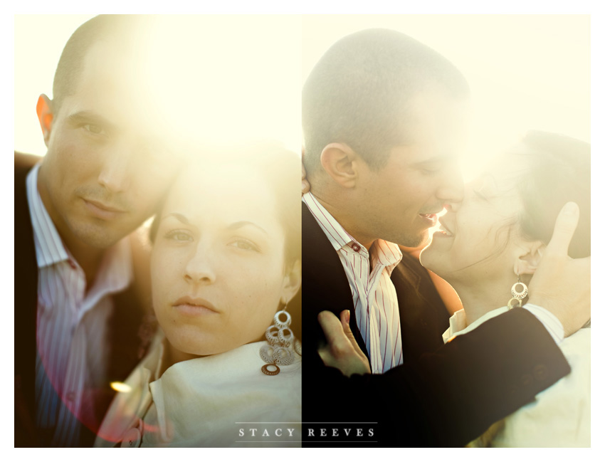 country engagement portrait session of Brittani Oliver and Corey Oliver by Dallas wedding Photographer Stacy Reeves