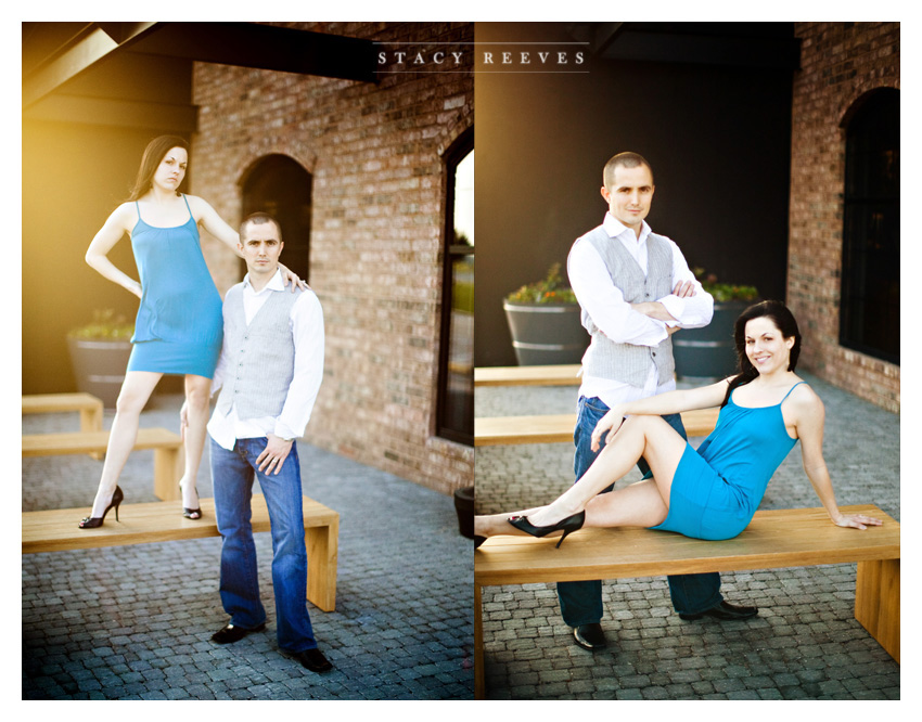 country engagement portrait session of Brittani Oliver and Corey Oliver by Dallas wedding Photographer Stacy Reeves