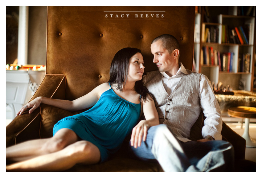 country engagement portrait session of Brittani Oliver and Corey Oliver by Dallas wedding Photographer Stacy Reeves