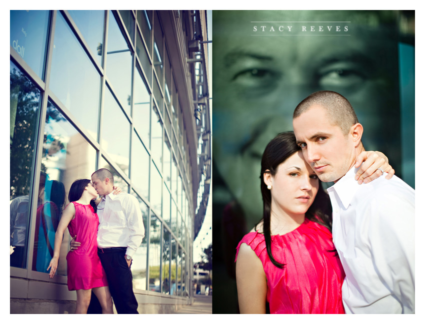 country engagement portrait session of Brittani Oliver and Corey Oliver by Dallas wedding Photographer Stacy Reeves