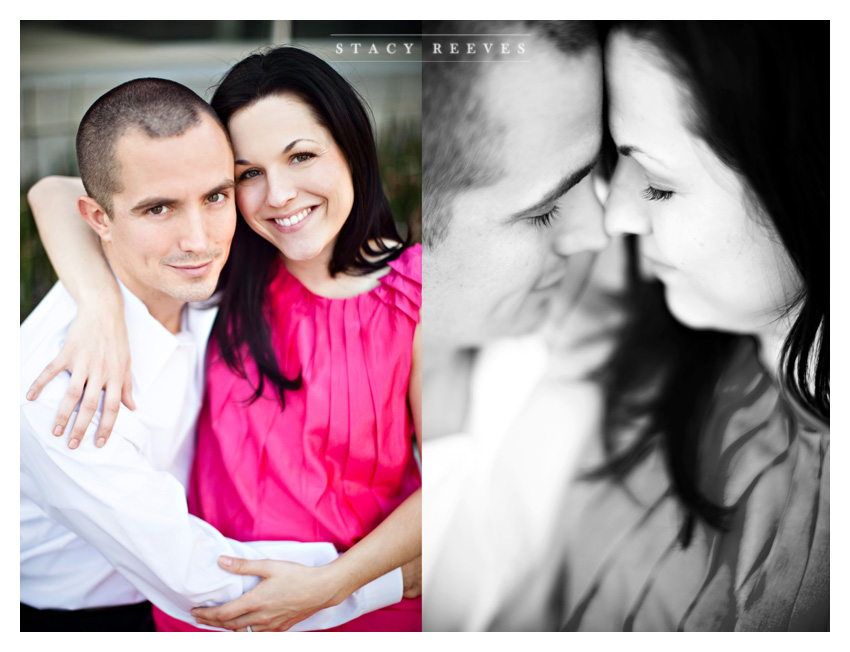 country engagement portrait session of Brittani Oliver and Corey Oliver by Dallas wedding Photographer Stacy Reeves