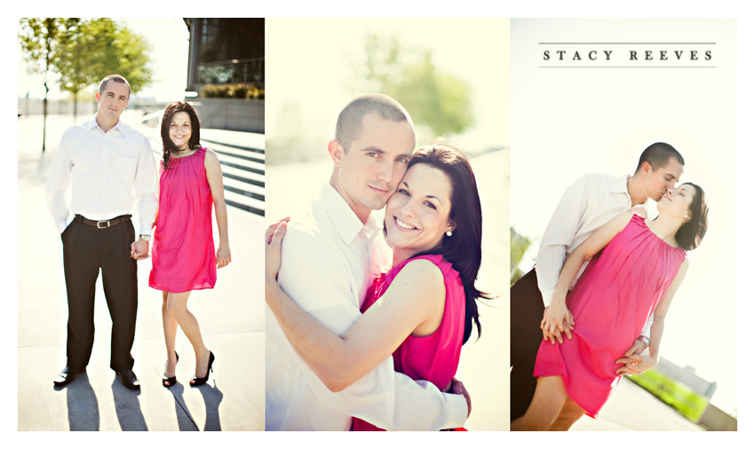 country engagement portrait session of Brittani Oliver and Corey Oliver by Dallas wedding Photographer Stacy Reeves