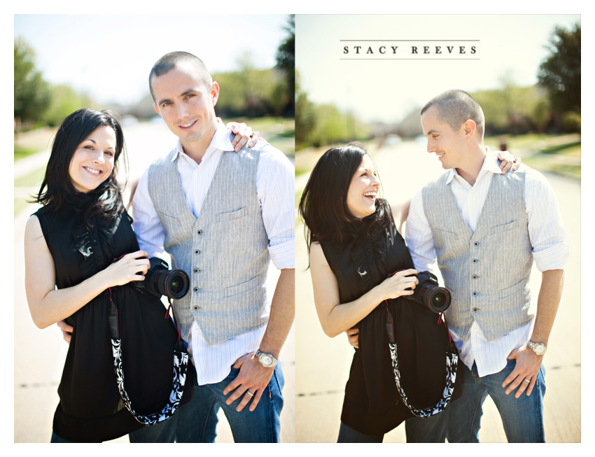 country engagement portrait session of Brittani Oliver and Corey Oliver by Dallas wedding Photographer Stacy Reeves