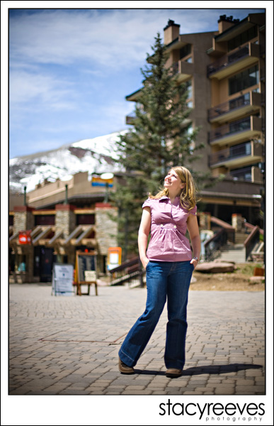 Portraits of Juls Sharpley in Vail Colorado near Denver by Dallas wedding photographer Stacy Reeves