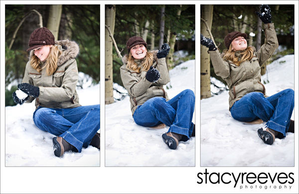 Portraits of Juls Sharpley in Vail Colorado near Denver by Dallas wedding photographer Stacy Reeves