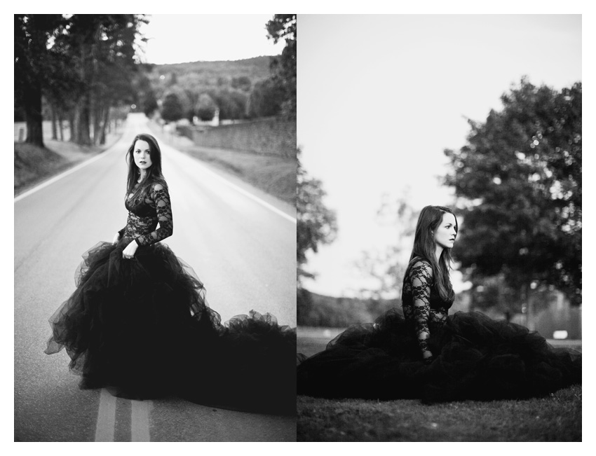 black haute couture wedding dress gown tulle tutu fashion photo portraits by Dallas wedding photographer Stacy Reeves