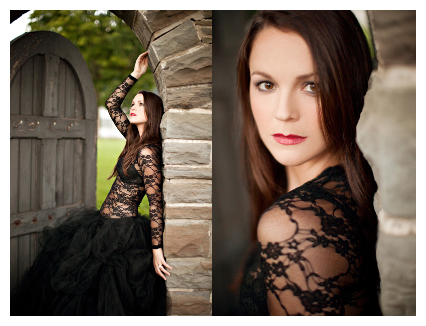 black haute couture wedding dress gown tulle tutu fashion photo portraits by Dallas wedding photographer Stacy Reeves