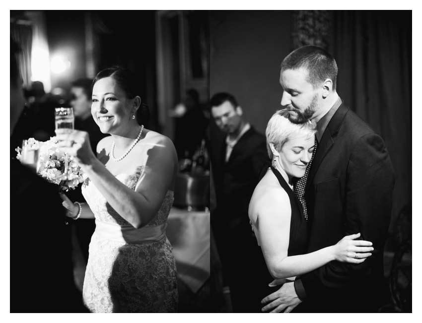 Wedding photos of Annie Gatewood and Chris Sullivan at Muriel's in the New Orleans French Quarter by Dallas wedding photographer Stacy Reeves