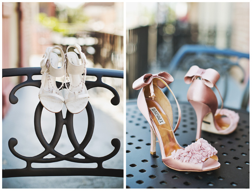 wedding photography of CheyAnne Bradfield and Doug Keese in Jackson Square, Maison Dupuy, and a reception at Bourbon Orleans by New Orleans wedding photographer Stacy Reeves