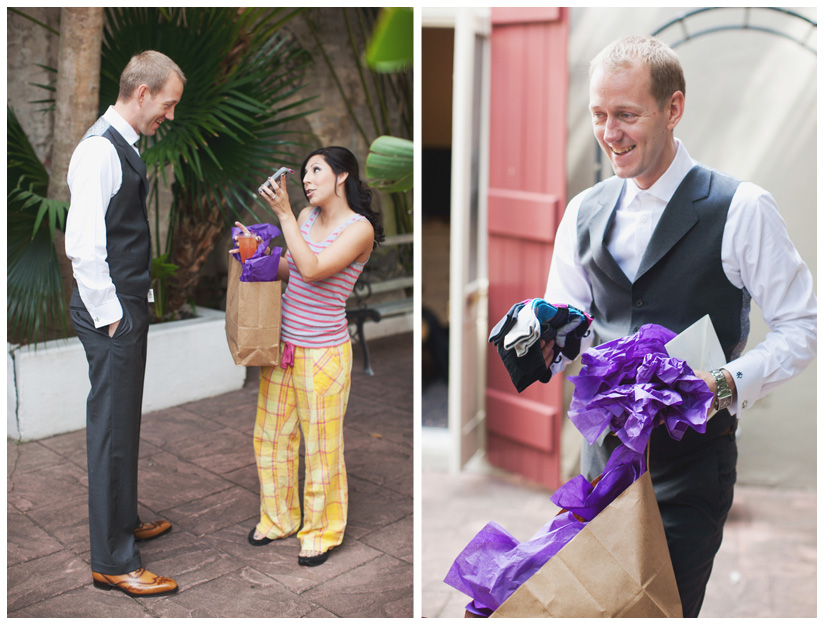 wedding photography of CheyAnne Bradfield and Doug Keese in Jackson Square, Maison Dupuy, and a reception at Bourbon Orleans by New Orleans wedding photographer Stacy Reeves