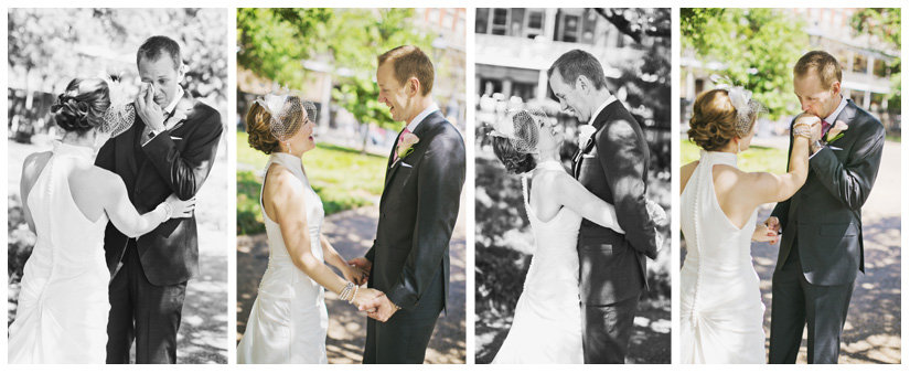 wedding photography of CheyAnne Bradfield and Doug Keese in Jackson Square, Maison Dupuy, and a reception at Bourbon Orleans by New Orleans wedding photographer Stacy Reeves