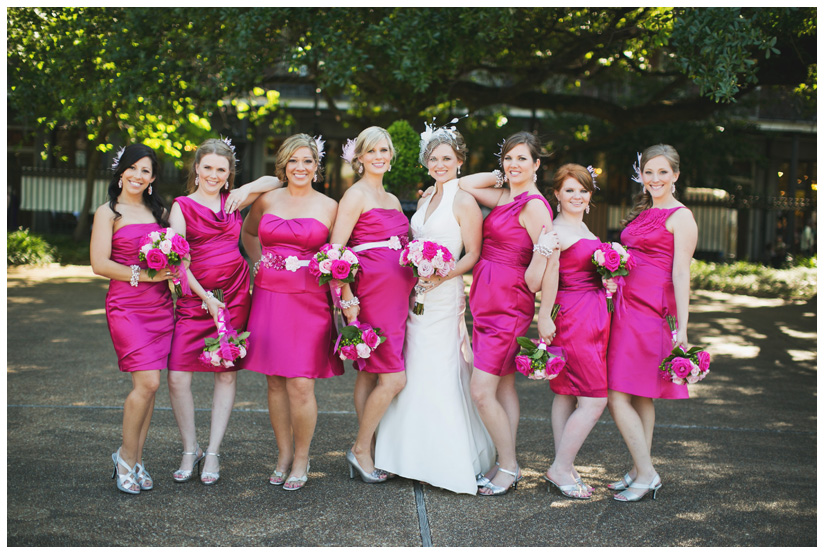 wedding photography of CheyAnne Bradfield and Doug Keese in Jackson Square, Maison Dupuy, and a reception at Bourbon Orleans by New Orleans wedding photographer Stacy Reeves